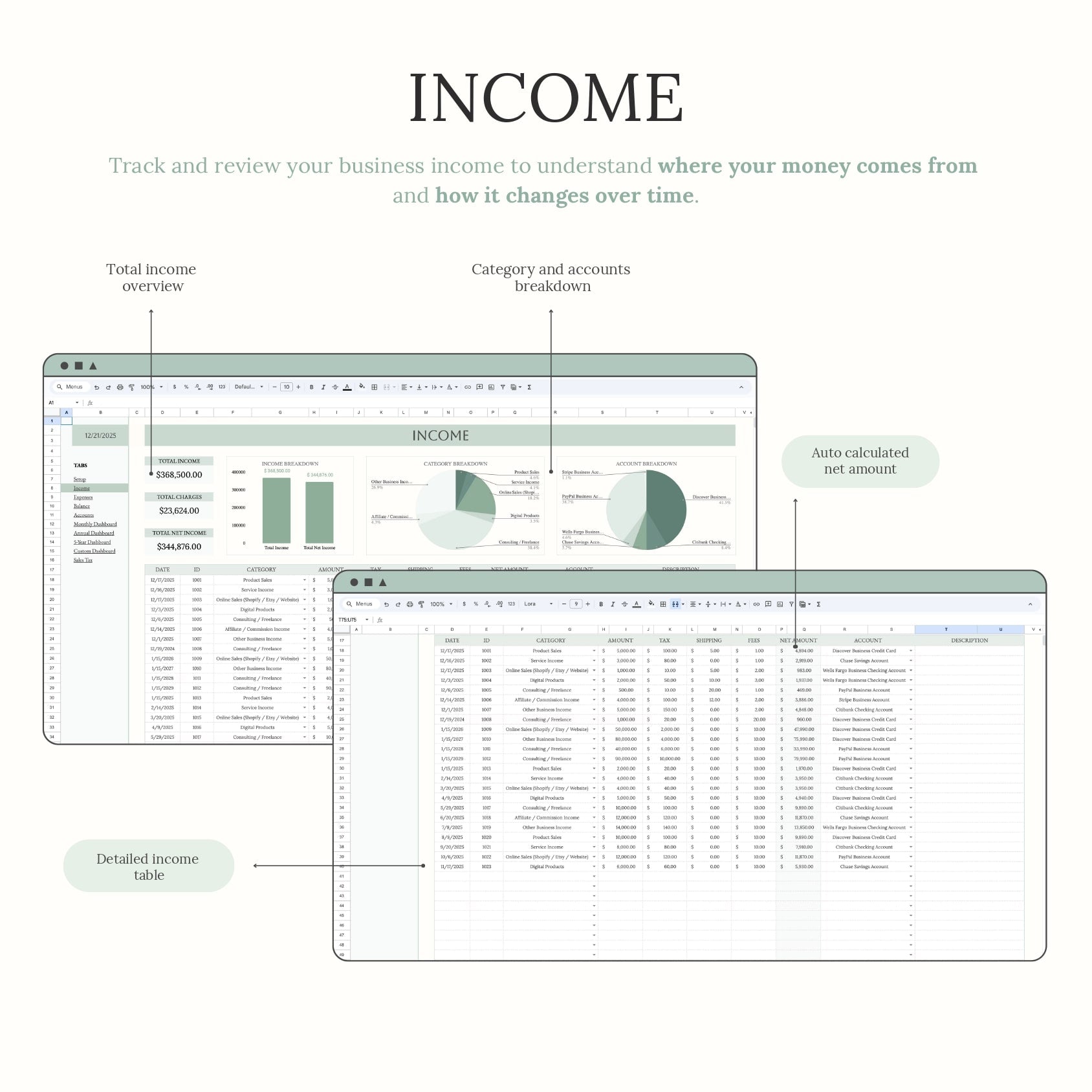 Aureline Easy Bookkeeping Planner