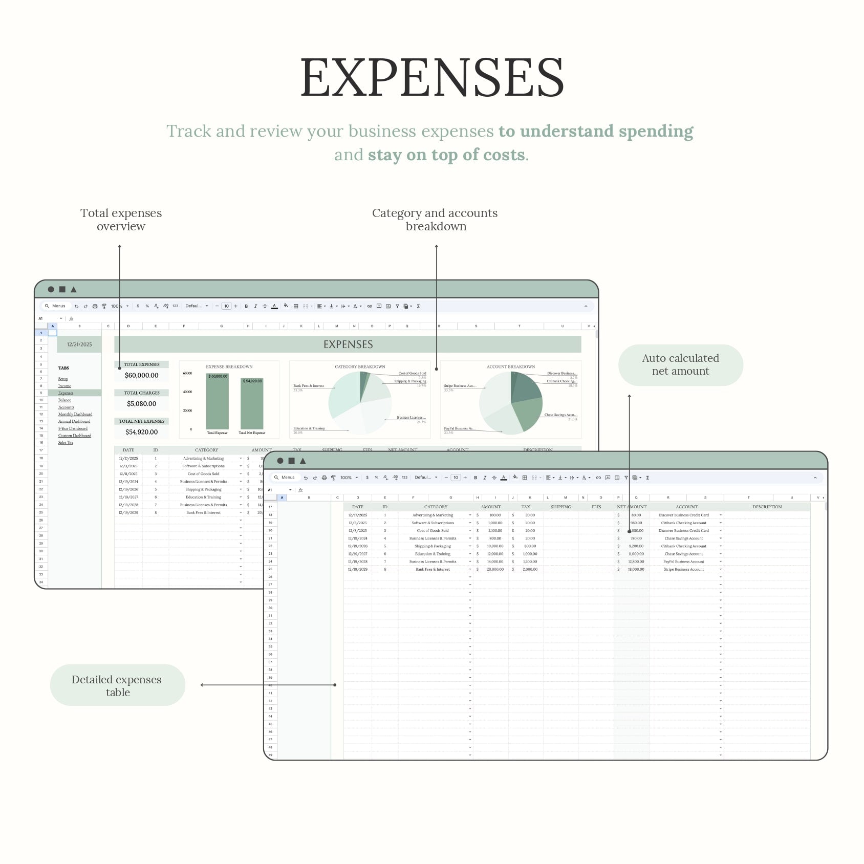 Aureline Easy Bookkeeping Planner
