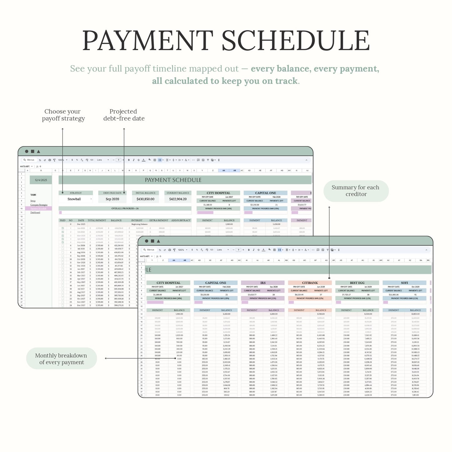 Aureline Debt Payoff Planner
