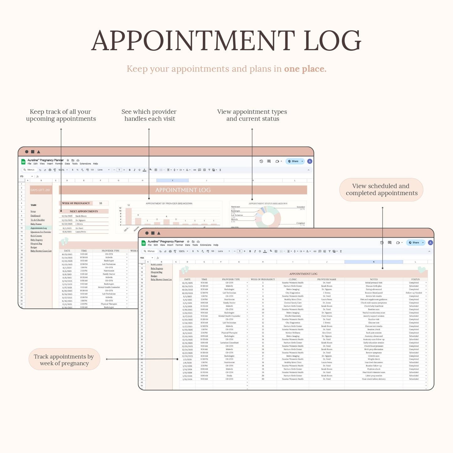 Aureline Pregnancy Planner