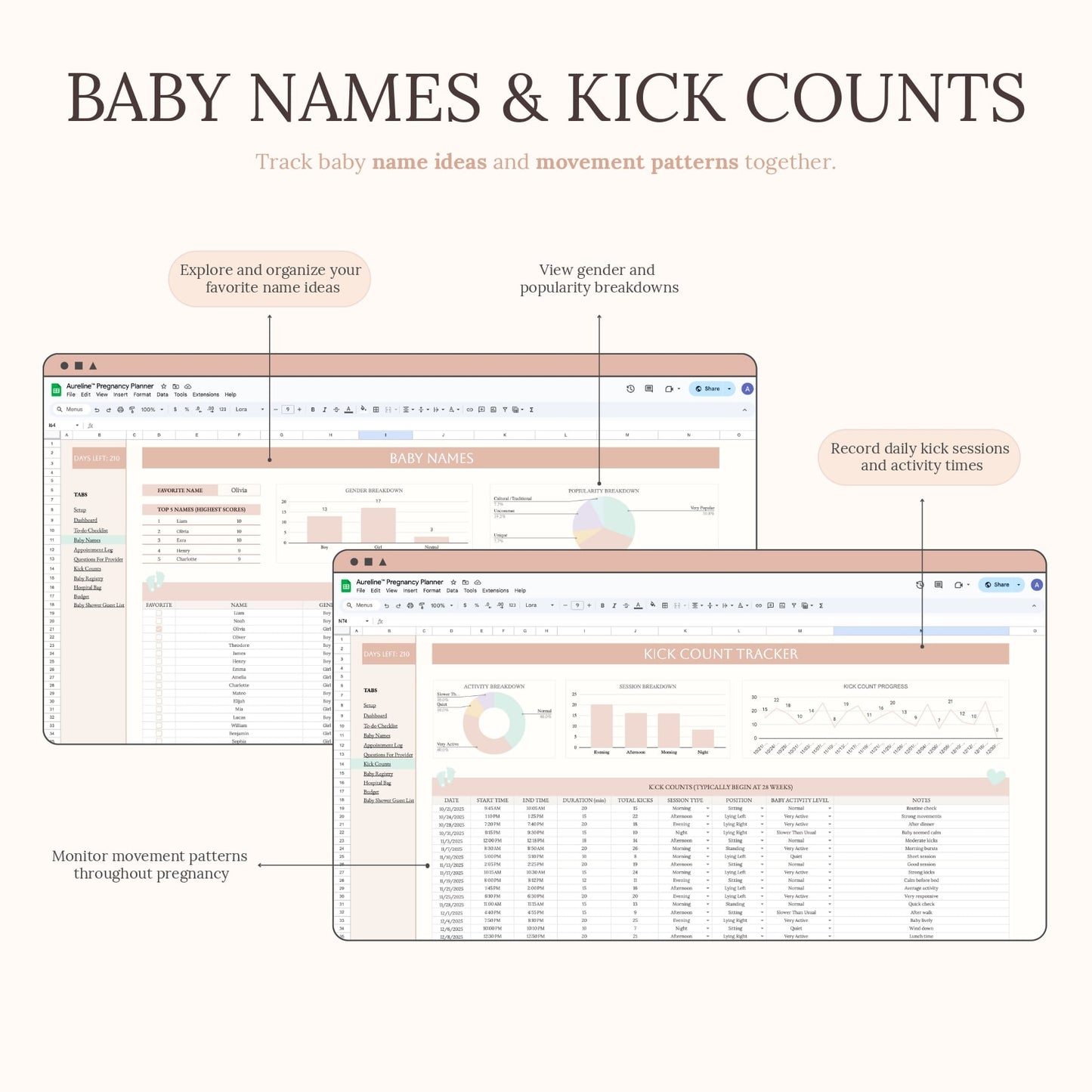 Aureline Pregnancy Planner